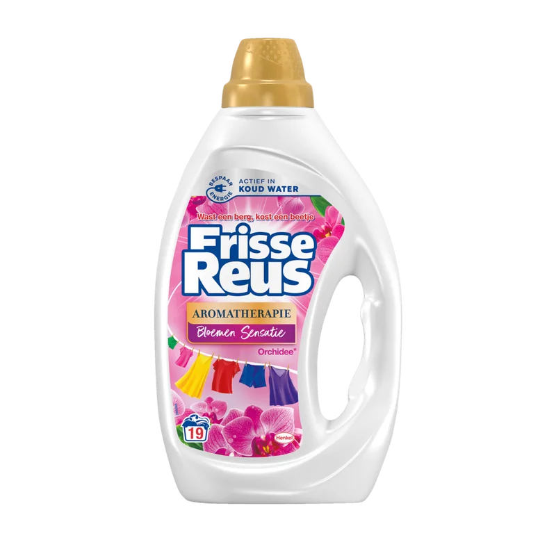 Frisse Reus Gel Orchidee vloeibaar wasmiddel 19 wasbeurten